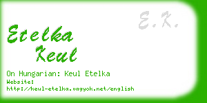 etelka keul business card